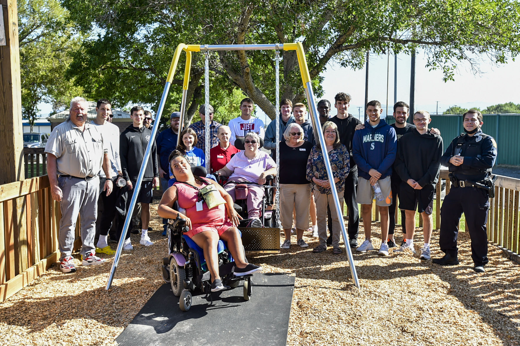 Wheelchair swing